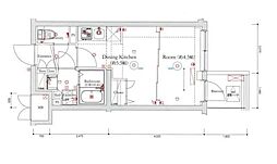 ベルシード方南町 1DKの間取図画像