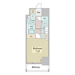 スタンズ大島 1Kの間取図画像