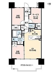 シティテラス品川イースト 3LDKの間取図画像