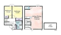 Annabelle Court 2LDKの間取図画像