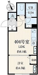 アグライア品川中延 1LDKの間取図画像