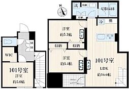 アグライア品川中延 3LDKの間取図画像