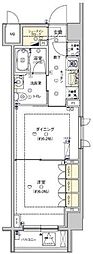 フィース水天宮前 1DKの間取図画像