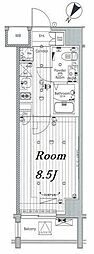 MAKES浅草イースト 1Kの間取図画像