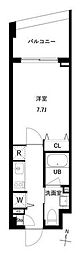 JMF-Residence世田谷三宿 1Kの間取図画像