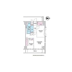 COMFORIA世田谷上馬 2LDKの間取図画像