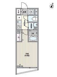 港区南麻布3丁目マンション 1Kの間取図画像