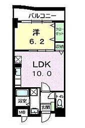 ラポール西大島イースト 1LDKの間取図画像