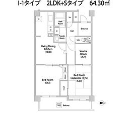 コーポレート連雀40 2SLDKの間取図画像