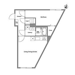 イグザム下北沢4 1LDKの間取図画像