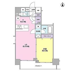 モンレーヴ錦糸町 1LDKの間取図画像