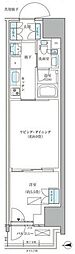 パークアクシス品川天王洲アイル 1LDKの間取図画像