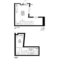 MAISON　DE　S 102 ｜ 東京都中央区新川１丁目15-5（賃貸マンション1LDK・1階・46.50㎡） その2