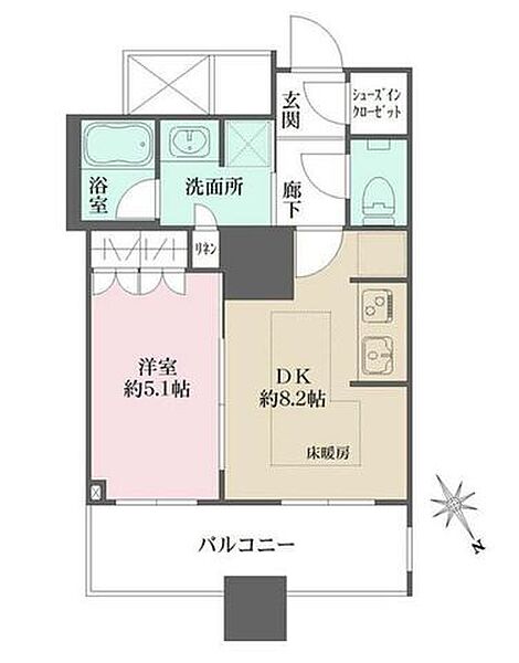 ザ・パークハウス西新宿タワー60 2802｜東京都新宿区西新宿５丁目(賃貸マンション1DK・28階・35.66㎡)の写真 その2