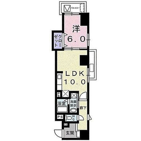 サンブルーム　赤坂 ｜東京都港区赤坂７丁目(賃貸マンション1LDK・4階・42.85㎡)の写真 その2