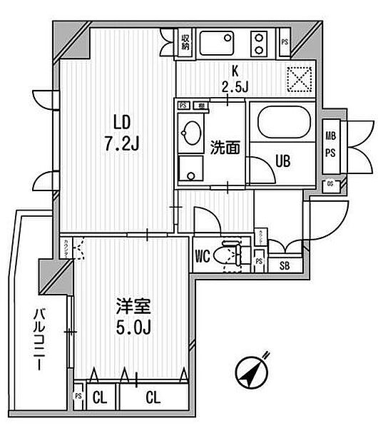 クリオ渋谷ラ・モード 502｜東京都渋谷区富ヶ谷１丁目(賃貸マンション1LDK・5階・38.32㎡)の写真 その2