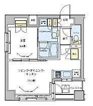 ドゥーエ五反田 601 ｜ 東京都品川区東五反田１丁目7-8（賃貸マンション1LDK・6階・38.40㎡） その2