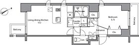 麻布台レジデンス  ｜ 東京都港区麻布台３丁目4-9（賃貸マンション1LDK・3階・42.67㎡） その2