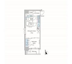 パークアクシス日本橋兜町  ｜ 東京都中央区日本橋兜町20-7（賃貸マンション1DK・5階・33.31㎡） その2