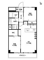 パレ坂町 102 ｜ 東京都新宿区四谷坂町2-33（賃貸マンション2LDK・1階・42.93㎡） その2