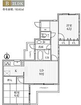 T’sgarden鷺ノ宮  ｜ 東京都中野区鷺宮３丁目9-27（賃貸マンション2LDK・1階・61.61㎡） その2