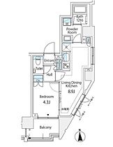 リビオレゾン三田 407 ｜ 東京都港区芝５丁目11-9（賃貸マンション1LDK・4階・35.07㎡） その2