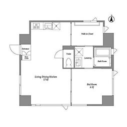 品川港南テラス 3階1LDKの間取り