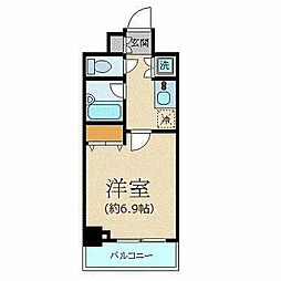 パレステュディオ新宿都庁前 6階1Kの間取り