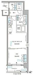 パークアクシス文京本郷 1LDKの間取図画像