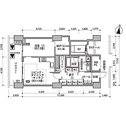 東雲キャナルコートCODAN 10階1SLDKの間取り