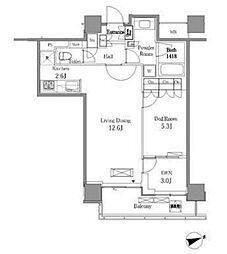 間取図画像 1SLDK