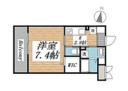 世田谷区下馬6丁目マンション 1Kの間取図画像