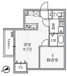 豊島区南長崎2丁目アパート ワンルームの間取図画像