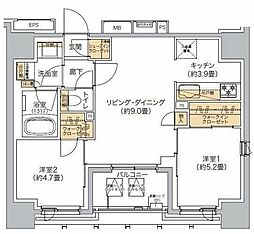 間取図画像 2LDK