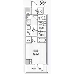 中野区上高田2丁目マンション 1Kの間取図画像