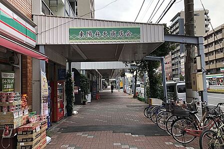 東陽商店街 徒歩80分。 6350m