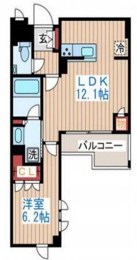1LDK 間取り