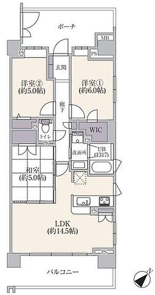 間取りを拡大表示