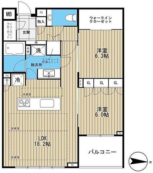間取りを拡大表示