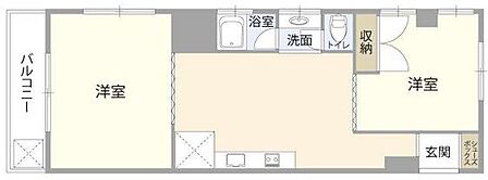 2DK 間取り