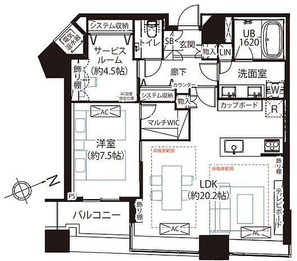 間取りを拡大表示