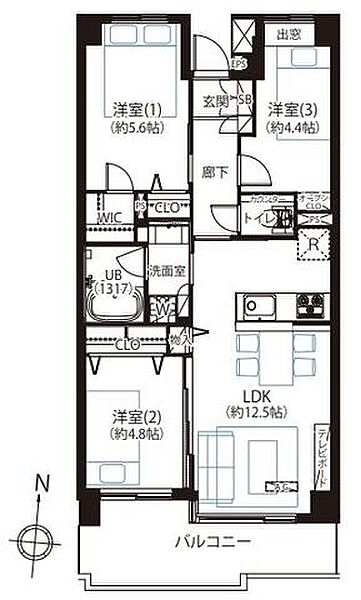 間取りを拡大表示