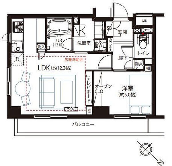 間取りを拡大表示