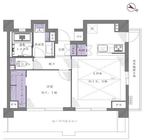 間取りを拡大表示