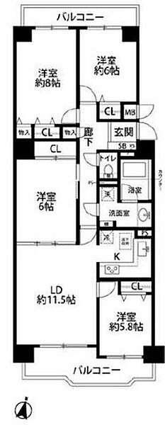 間取りを拡大表示