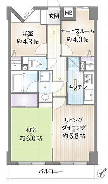 間取りを拡大表示