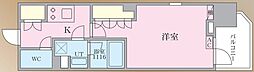 N'sパークレジデンス新宿御苑 1Kの間取図画像