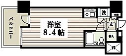 ルネ御苑プラザ ワンルームの間取図画像