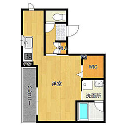 Liebe万博 2階1Kの間取り