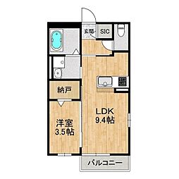 間取図画像 1LDK
